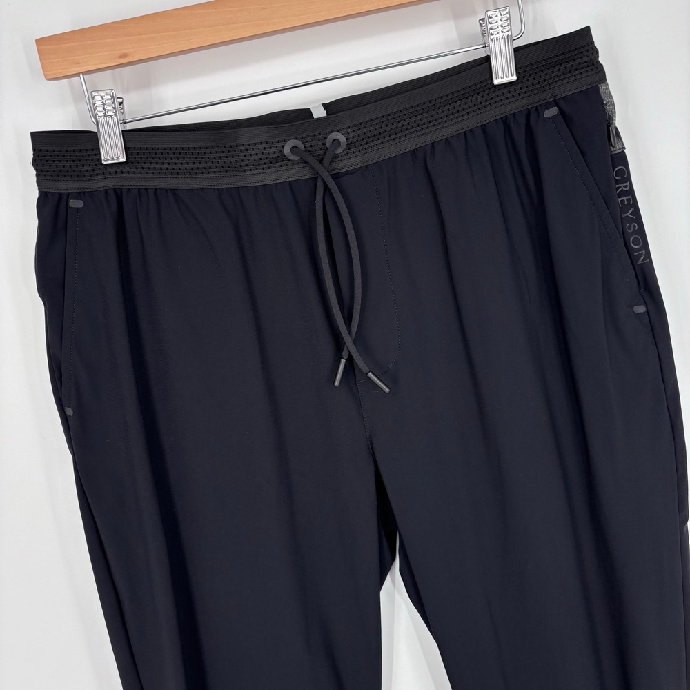 Greyson Night Wolf Joggers Mens L Black Camo Trim Golf Athletic Training Pants